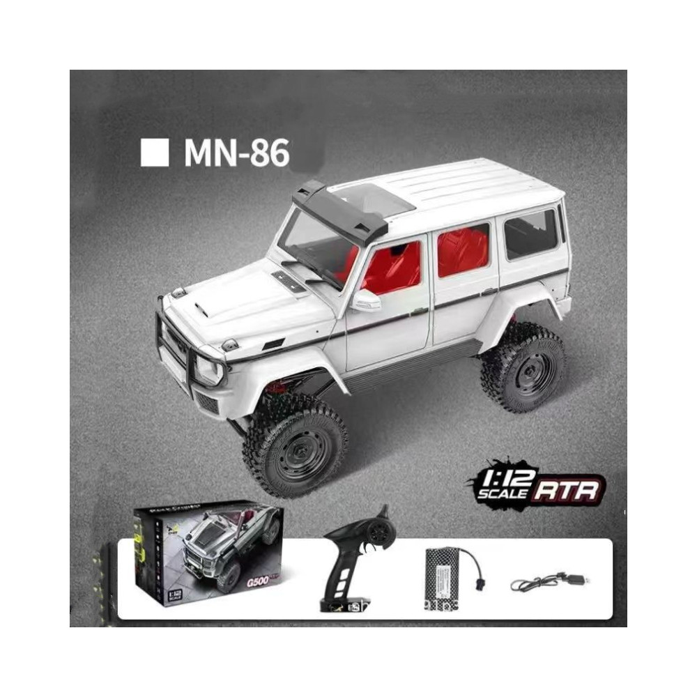 MN MODEL MN86 1/12 4WD RTR RC Car white MN MODEL MN86 1/12 4WD RTR RC Car white