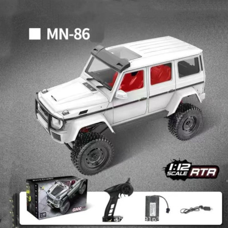 MN MODEL MN86 1/12 4WD RTR RC Car white