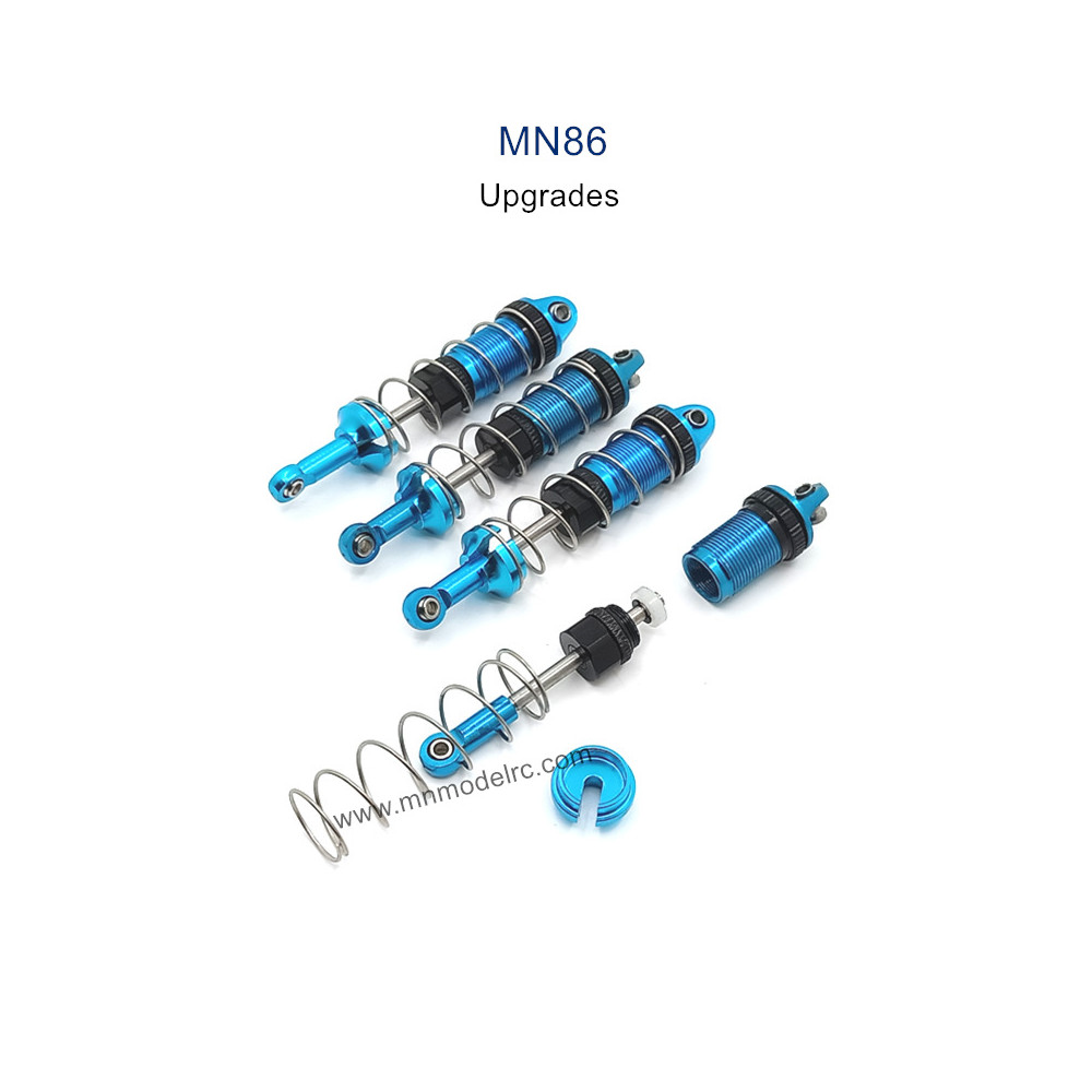MN MODEL MN86 Upgrade parts Metal Oil Shock blue