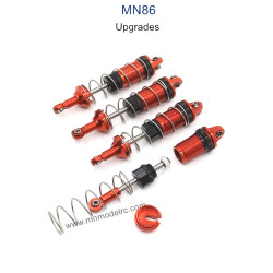 MN MODEL MN86 Upgrade parts Metal Oil Shock red