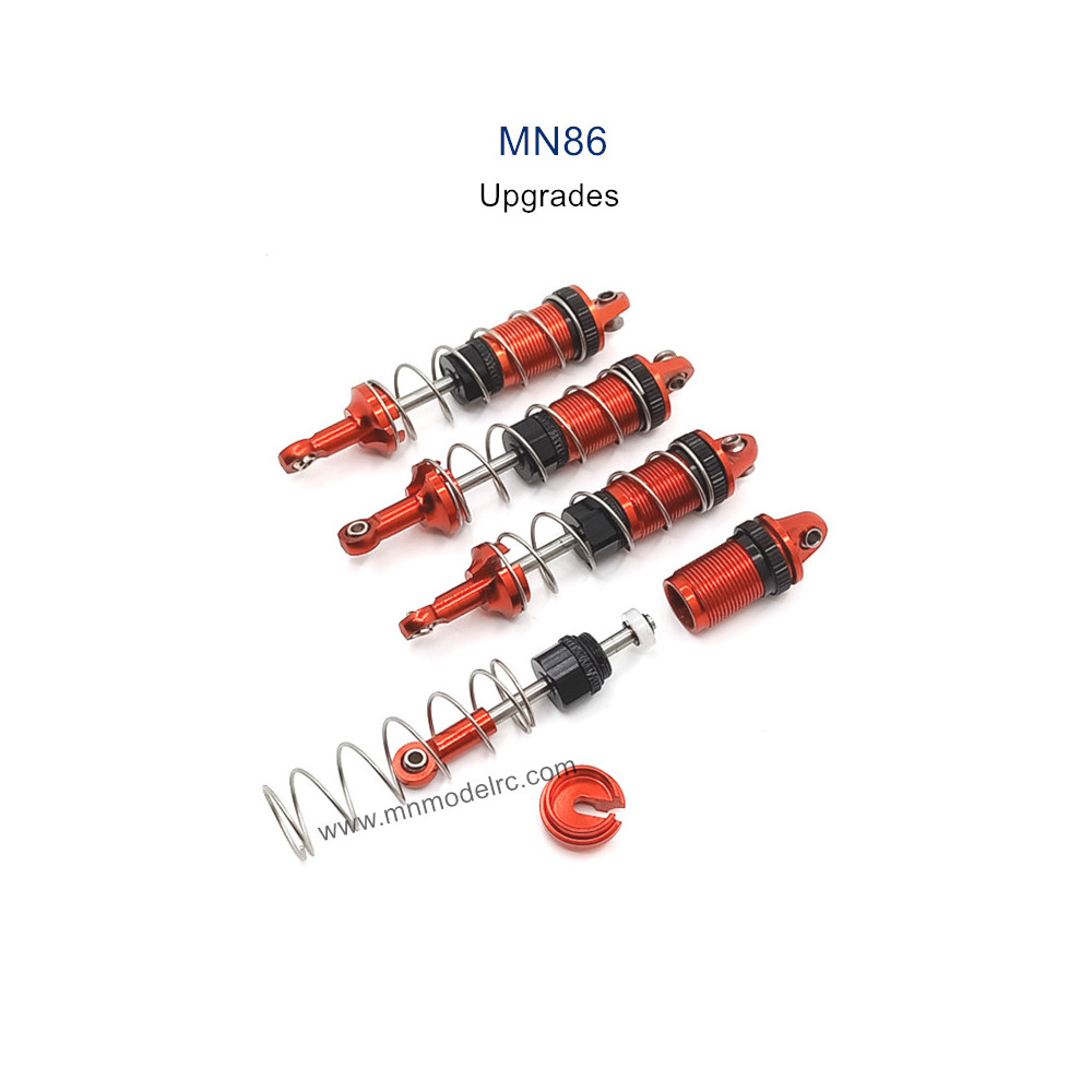 MN MODEL MN86 Upgrade parts Metal Oil Shock red