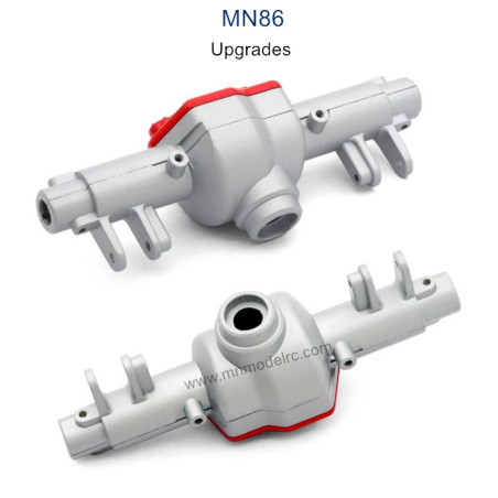 MN MODEL MN86 Upgrade parts Metal Front and Rear Gearbox Cover white