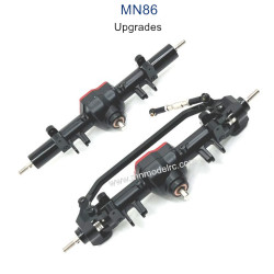 MN MODEL MN86 Upgrade parts Metal Front and Rear Axle Assembly black