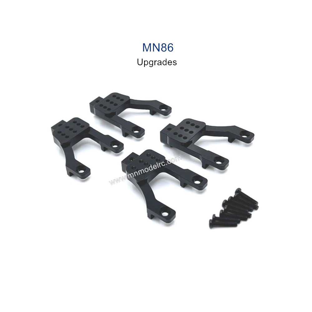 MN MODEL MN86 Upgrade parts Front and Rear Shock Frame black
