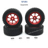 MN MODEL MN86 Upgrade parts Metal Hub and Tires red
