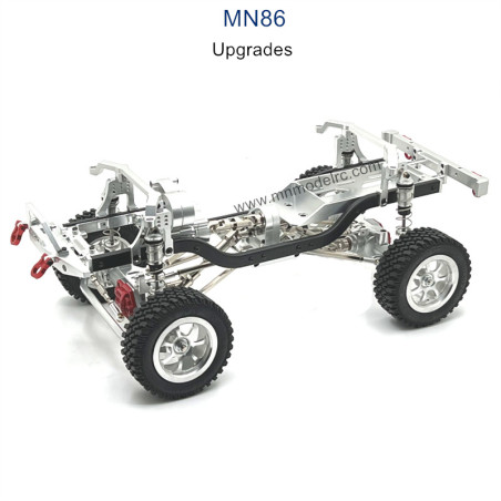 MN MODEL MN86 Upgrade parts Metal Car Body Assembly silver
