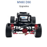 MN MODEL MN-90 Upgrades Metal Car Body Kit with Wheel black