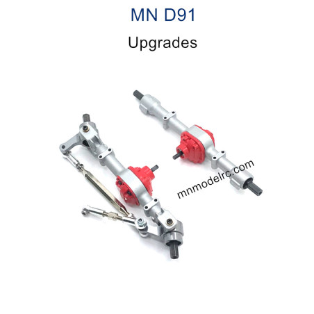 MN MODEL MN91 Upgrade parts Metal Front and Rear Axle silver