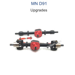 MN MODEL MN91 Upgrade parts Metal Front and Rear Axle black