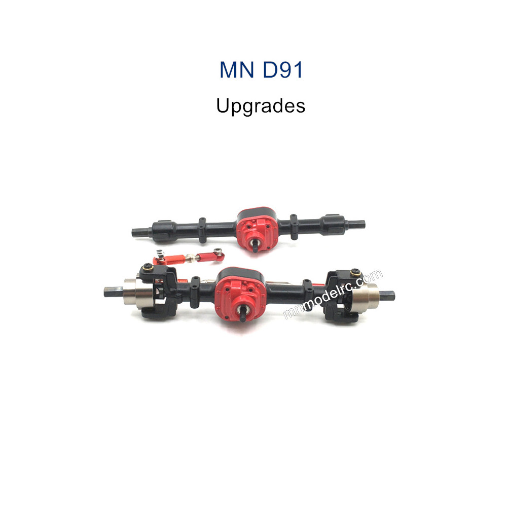 MN MODEL MN91 Upgrade parts Metal Front and Rear Axle black