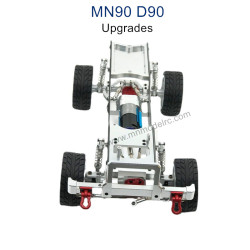 MN MODEL MN-90 Upgrade Parts Metal Car Body Kit with Wheel silver