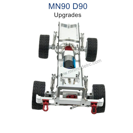 MN MODEL MN-90 Upgrade Parts Metal Car Body Kit with Wheel silver