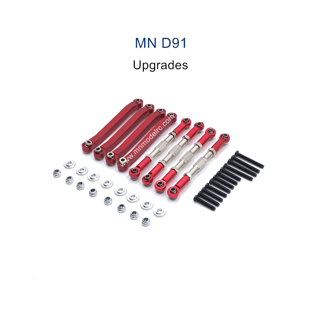 MN MODEL MN91 Upgrade parts Metal Connect Rods red