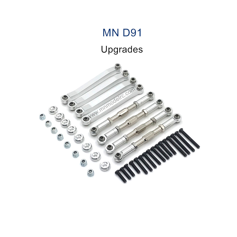 MN MODEL MN91 Upgrade parts Metal Connect Rods silver