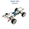 MN MODEL MN-90 Upgrades Metal Car Body Kit with Wheel silver