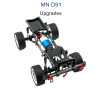 MN MODEL MN91 Upgrade parts Metal Car Body Kit with Wheel black