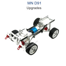 MN MODEL MN91 Upgrade parts Metal Car Body Kit with Wheel silver
