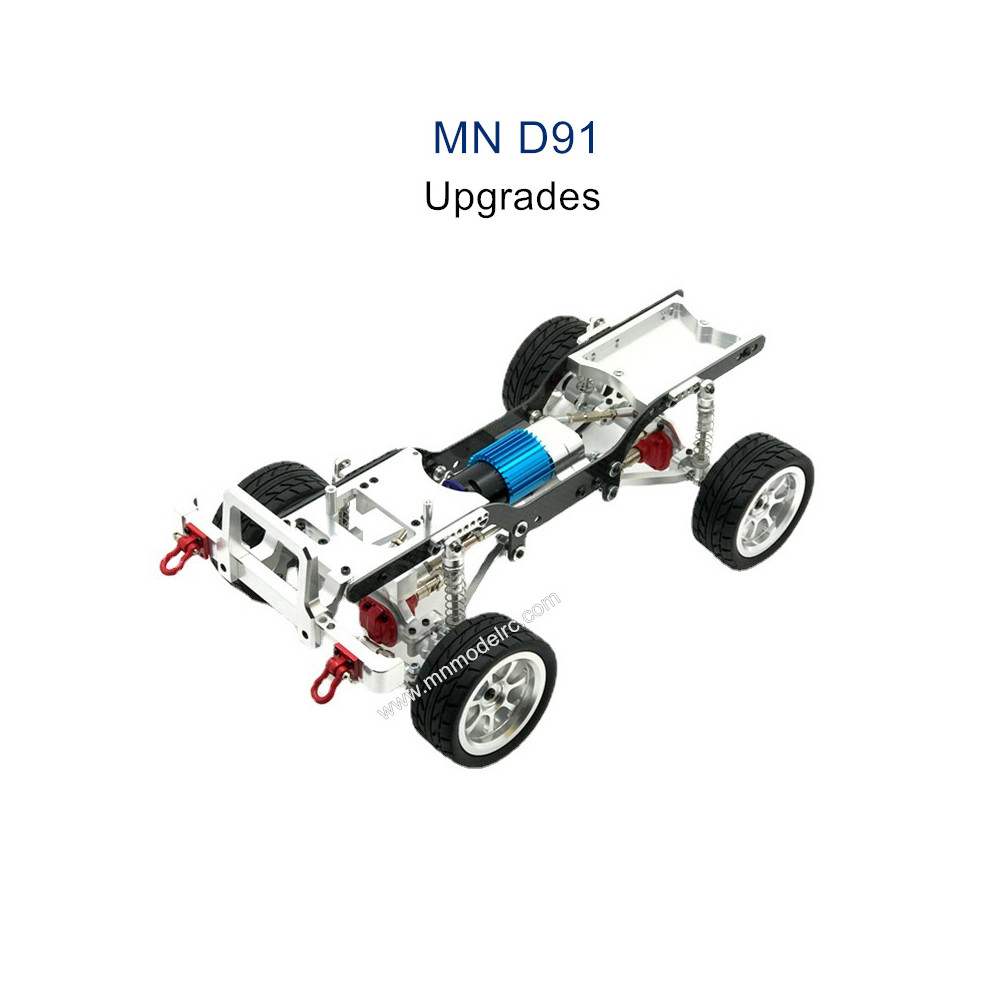 MN MODEL MN91 Upgrade parts Metal Car Body Kit with Wheel silver