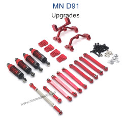 MN MODEL MN91 Upgrade parts Shock absorber and Connect Rod red