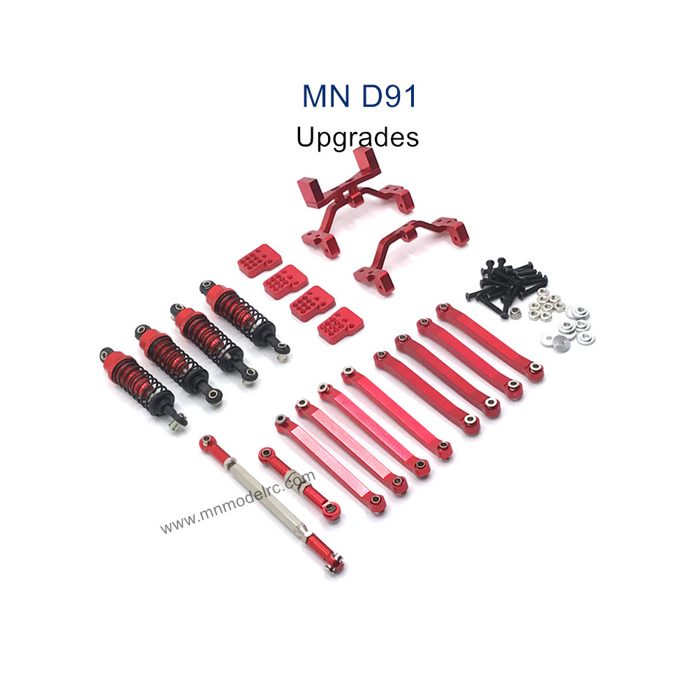 MN MODEL MN91 Upgrade parts Shock absorber and Connect Rod red