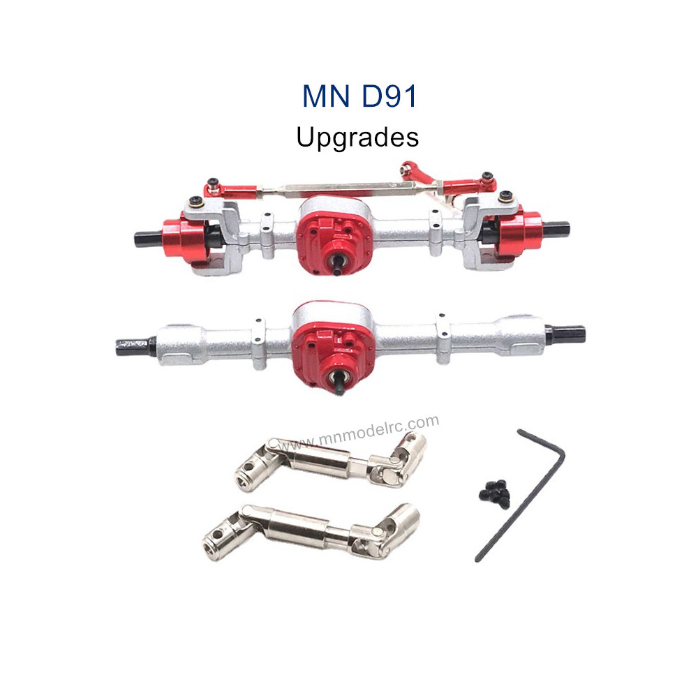 MN MODEL MN91 Upgrade parts Front and Rear Axle and Transmission Shaft silver