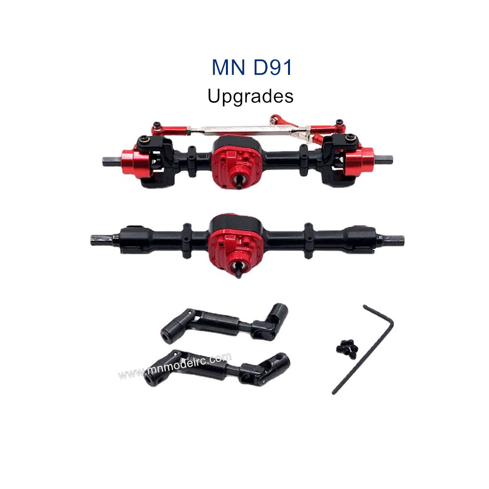 MN MODEL MN91 Upgrade parts Front and Rear Axle and Transmission Shaft black