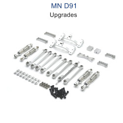 MN MODEL MN91 Upgrade parts Connect Rod and Shocks silver