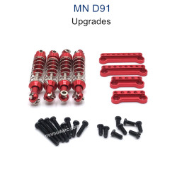 MN MODEL MN91 Upgrade parts Metal Shock and Shock Seat red