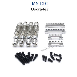 MN MODEL MN91 Upgrade parts Metal Shock and Shock Seat silver