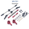 MN MODEL MN91 Upgrade parts front and Rear Axle and Connect Rods red