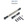 MN MODEL MN91 Upgrade parts Steering and Servo Connect Rods black