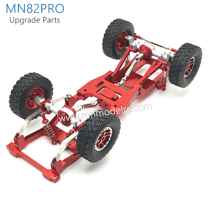 21-MN_MODEL_MN82PRO_Upgrade_Parts_Rear_axle_retaining_spring_plate_and_fixing_Seat_Red-1