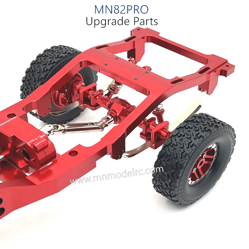 46-MN_MODEL_MN82PRO_Upgrade_Parts_Metal_upgrade_modification_door_bridge_frame_chassis_red-4