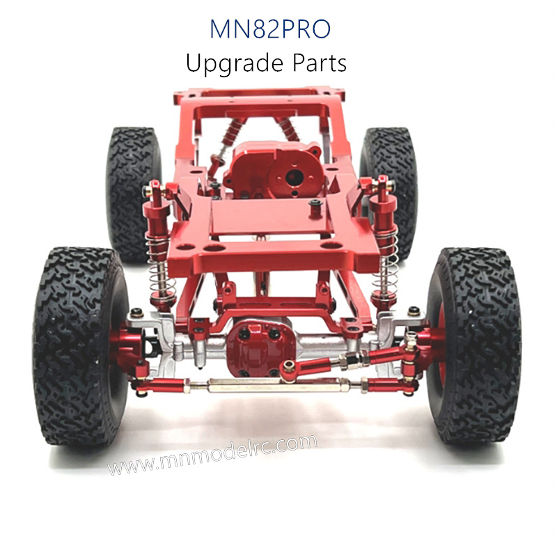 47-MN_MODEL_MN82PRO_Upgrade_Parts__Metal_Upgrade_Modification_Frame_Chassis_Red-3