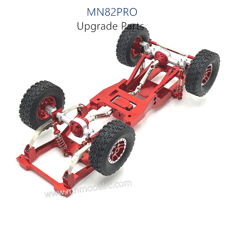 47-MN_MODEL_MN82PRO_Upgrade_Parts__Metal_Upgrade_Modification_Frame_Chassis_Red-5
