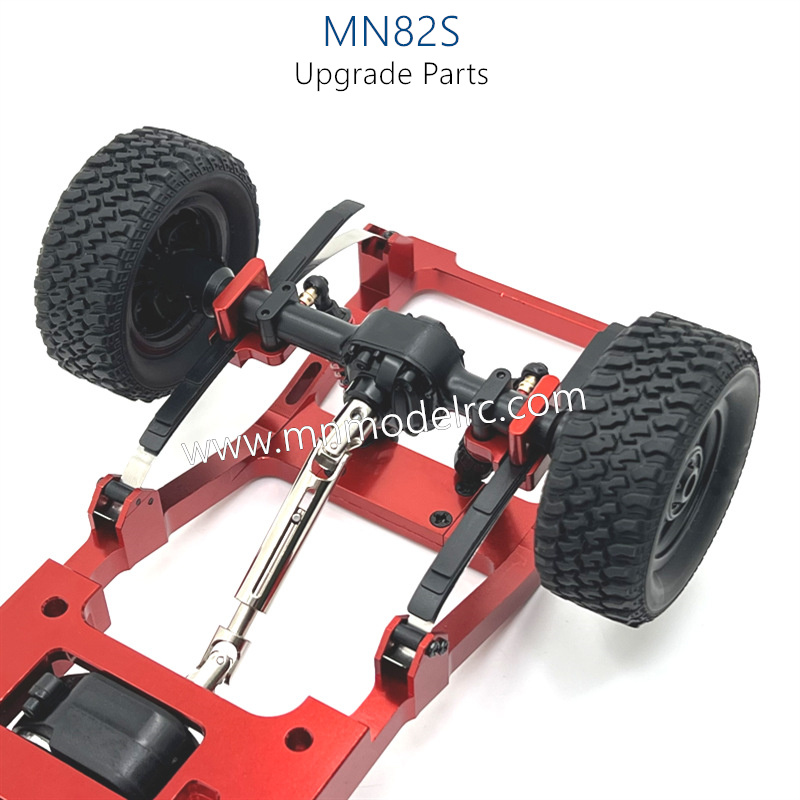 14-MN_MODEL_MN82S_Upgrade_Parts_Rear_axle_spring_plate_fixing_parts_Effect_picture