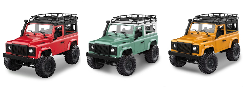 MN MODEL MN-D90 yellow red green rc car